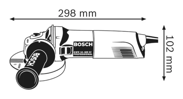 Bosch Angle Grinder GWS 14 - 125 CI Professional - Image 2