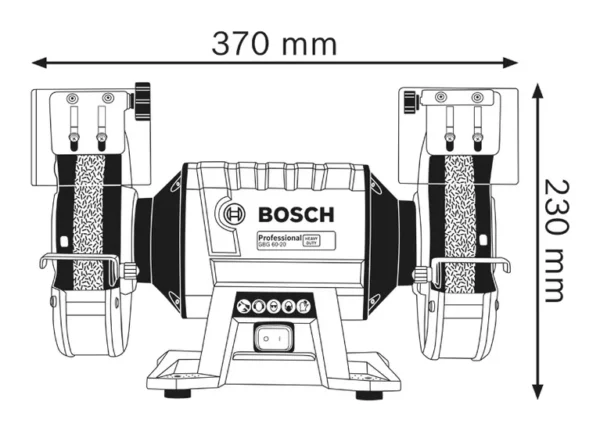 Bosch Double-Wheeled Bench Grinder GBG 60-20 Professional - Image 6