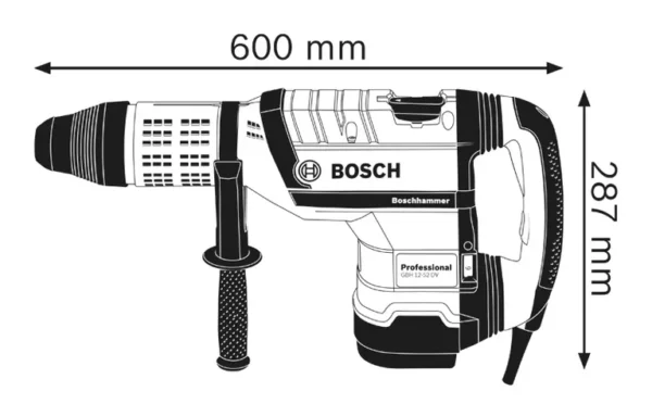 Bosch Rotary Hammer with SDS plus GBH 12-52 DV Professional - Image 7