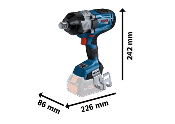 Bosch Cordless Impact Wrench GDS 18V-1600 HC Professional - Image 11