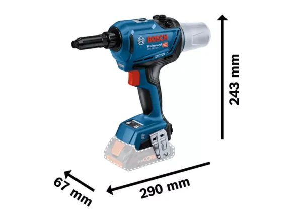 Bosch Cordless Rivet Gun GRG 18V-16 C (Solo) Professional - Image 13