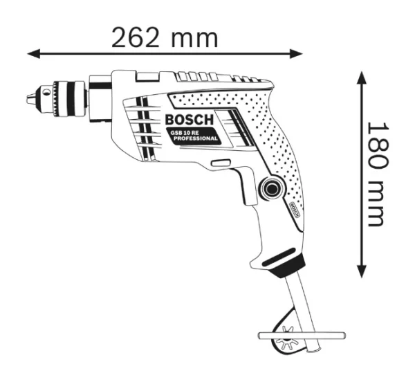 Bosch Impact Drill GSB 10 RE Professional - Image 6