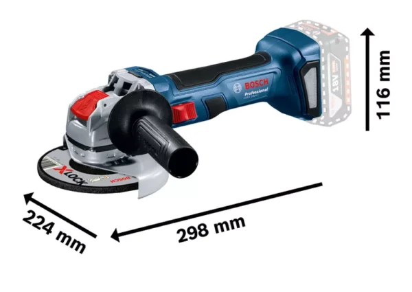 Bosch Cordless Angle Grinder GWX 180-LI (Solo) (125mm) Professional - Image 6